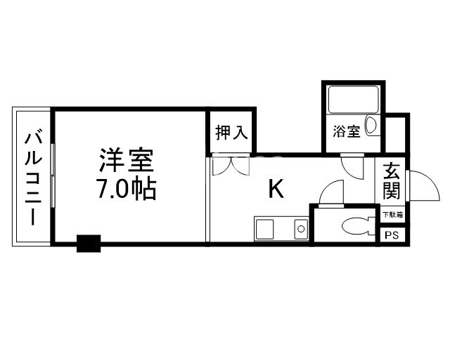 フレーヴァー深草IIの間取り