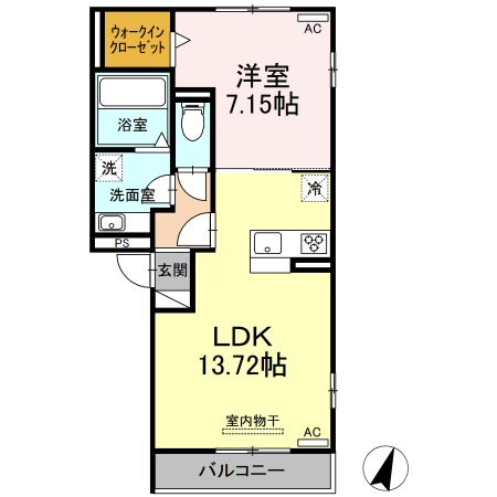 メゾンソレイユの間取り