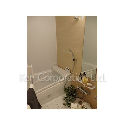 バス・シャワールーム　同タイプ1階のお部屋を撮影。仕様が異なることがあります。