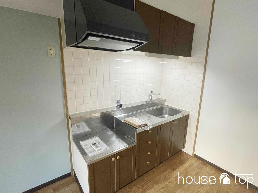 キッチン　2口ガスコンロ設置可能