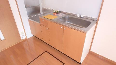 キッチン　2口（グリル付)ガスコンロが置ける流し台♪（イメージ）