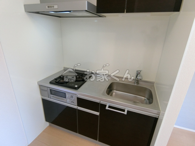 キッチン　2口ガスコンロ付きシステムキッチン