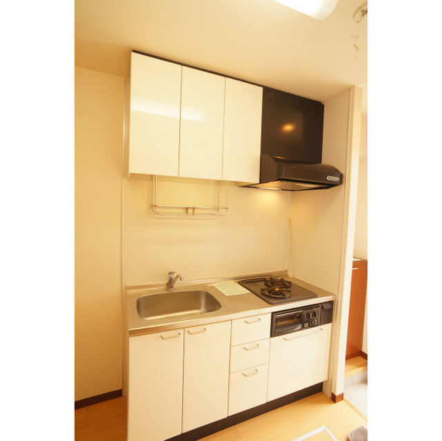 キッチン　グリルも付いた２口ガスコンロ付キッチン♪