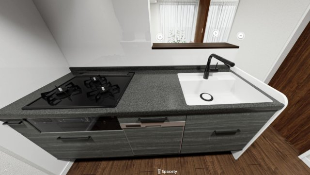 キッチン　イメージパースのため実際とは異なります