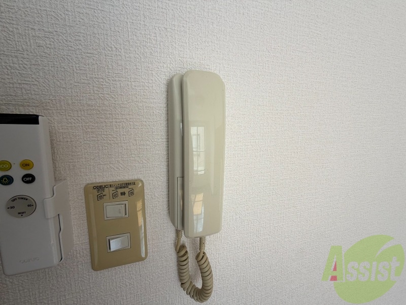 セキュリティ　インターホンで来客確認ができます。安心ですね。