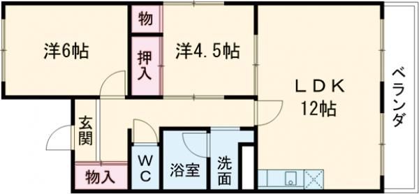 喜多山ハイツの間取り写真