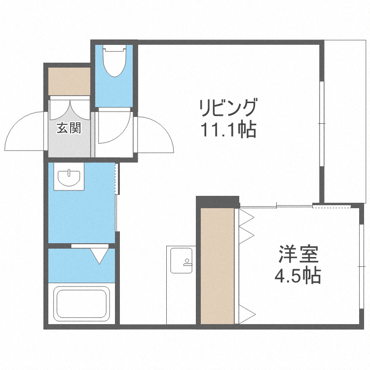 Premiere発寒の間取り写真