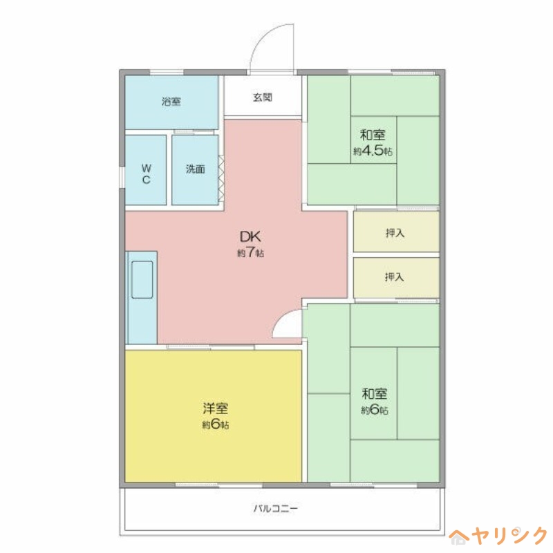 サンハイツ花堂の間取り写真