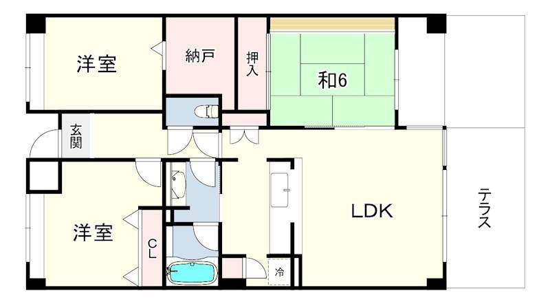 西神糀台ミオの間取り写真