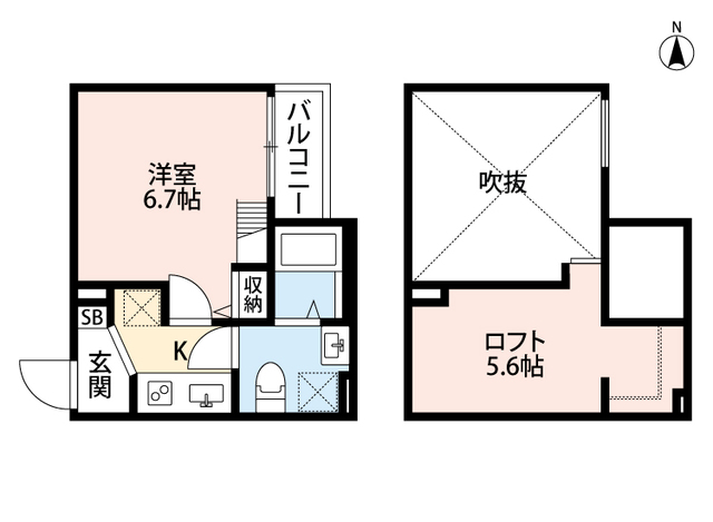 近鉄大阪線 俊徳道駅 徒歩7分 2階建 築10年の間取り写真