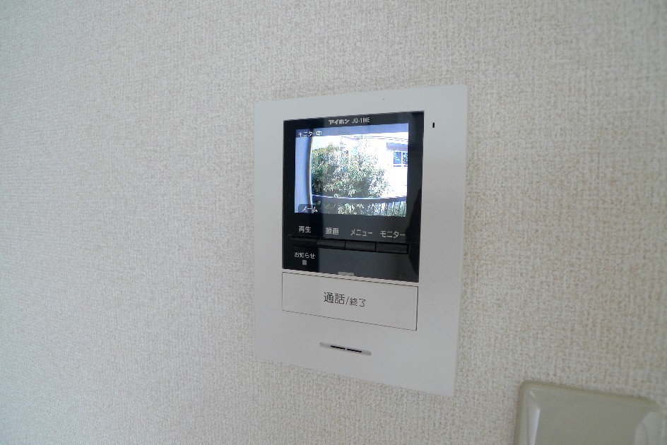 セキュリティ　録画機能付きカラーＴＶモニターホン♪顔が確認できて安心です♪