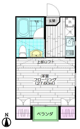東急東横線 学芸大学駅 徒歩7分 2階建 築19年の間取り写真
