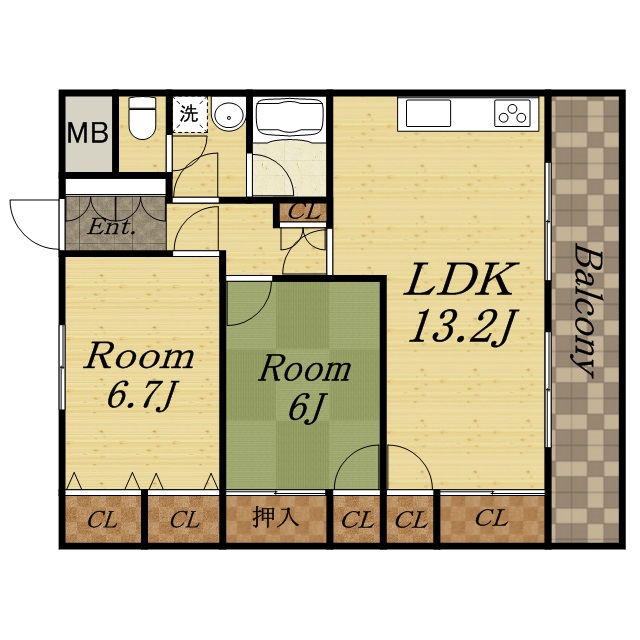 メゾン・ド・ローレルの間取り写真