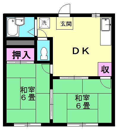 サンフラワー荻の間取り