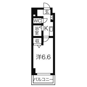 名古屋市瑞穂区惣作町のマンションの間取り