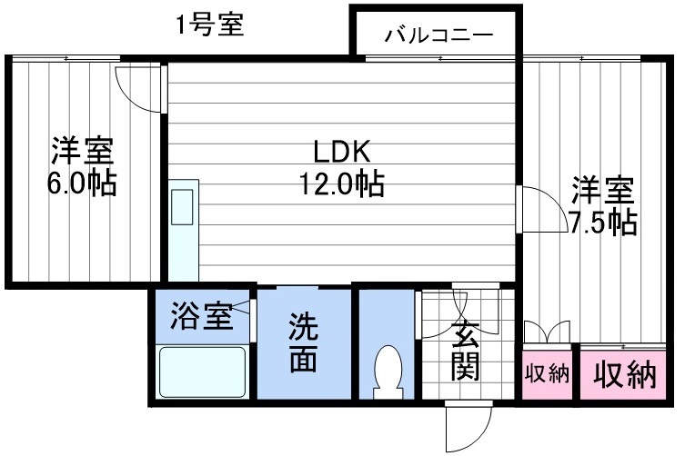 ドリームハウスIの間取り