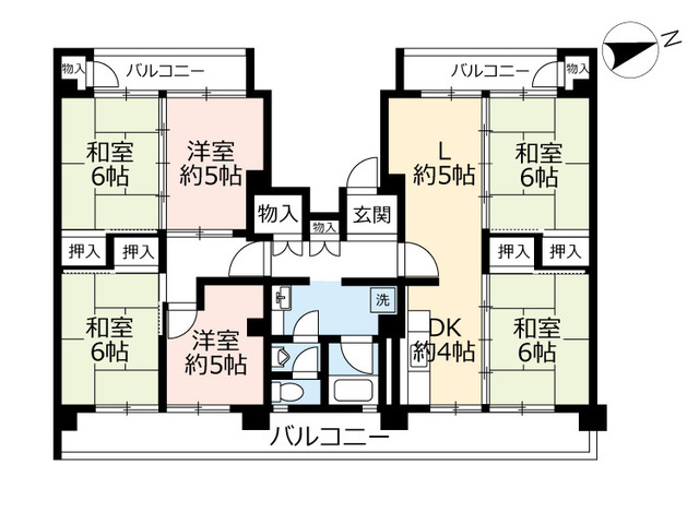 ＵＲ岩成台西の間取り