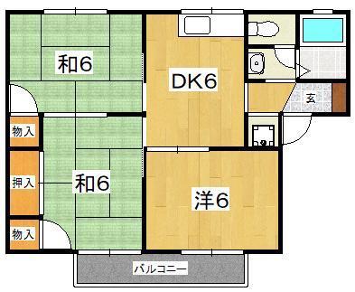 シャトレー森戸の間取り