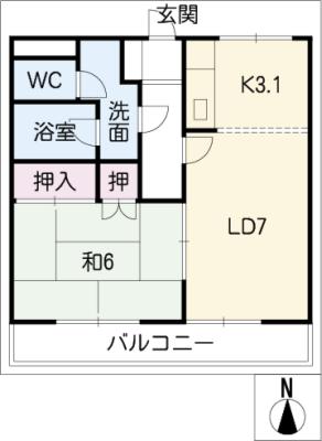 ラヴェールエスポアIの間取り