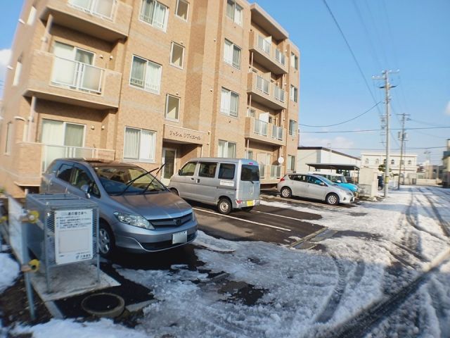 【函館市豊川町のマンションのバルコニー】