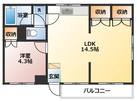 リージェンドコーポの間取り