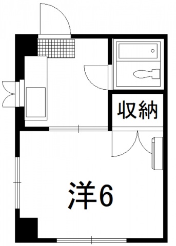 オハラ独身マンションの間取り