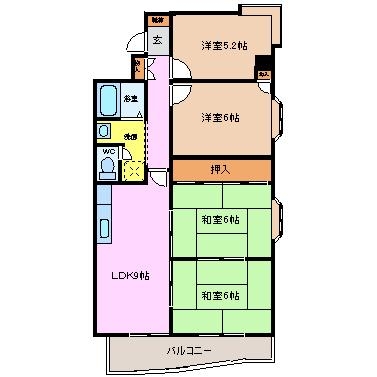 シュロス鵜の森の間取り