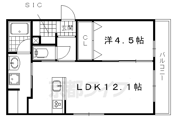 カーサフェリーチェ北山の間取り