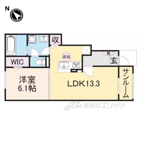 サニープレイス若宮２番館の間取り