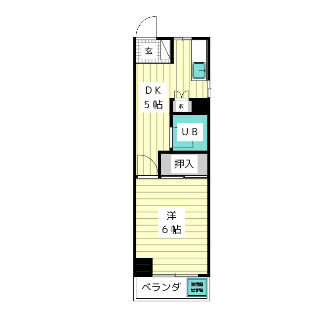 西里ハイツの間取り