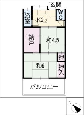 姥子荘Ｂの間取り