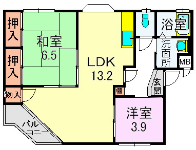 イーストピース守山の間取り