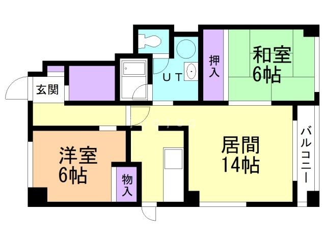 マンション天方３９の間取り