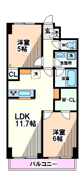 【国分寺市東恋ヶ窪のマンションの間取り】