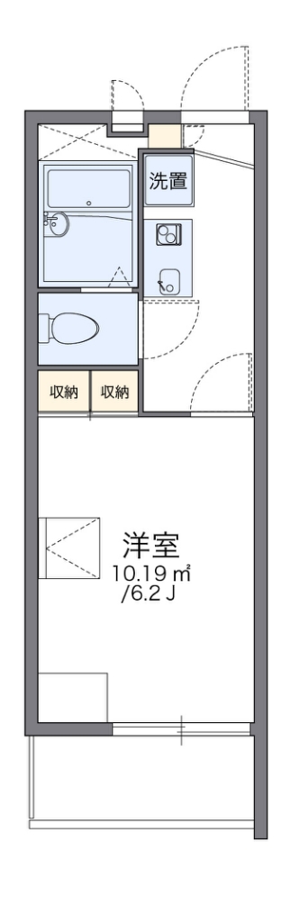 レオパレスｍｉｏ　ｐｏｓｔｏの間取り