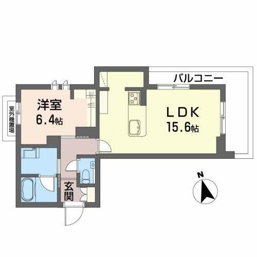 熊本市中央区帯山のマンションの間取り