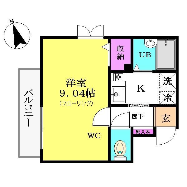 サンモールＭｉｎａｍｉの間取り