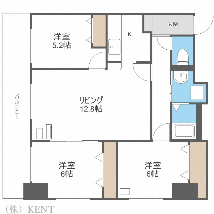 サンコート桑園ガーデンヒルズの間取り