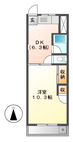 コーポハヤシの間取り