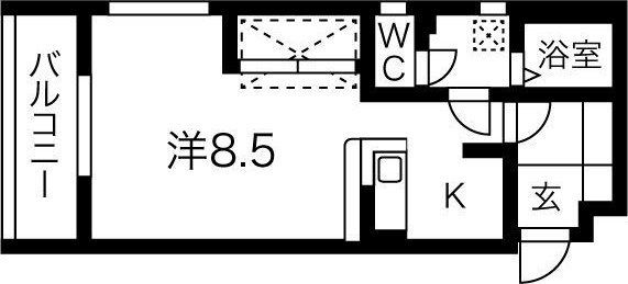 カルム香川Vの間取り