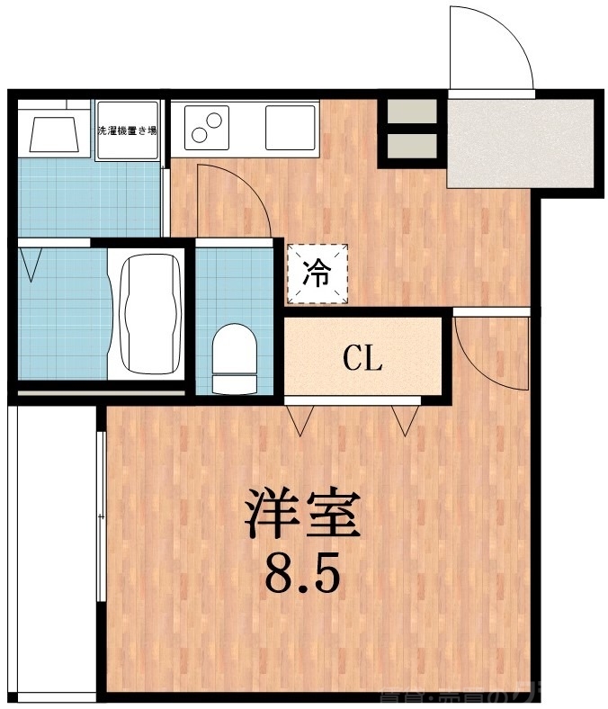 【大阪市住之江区西住之江のアパートの間取り】