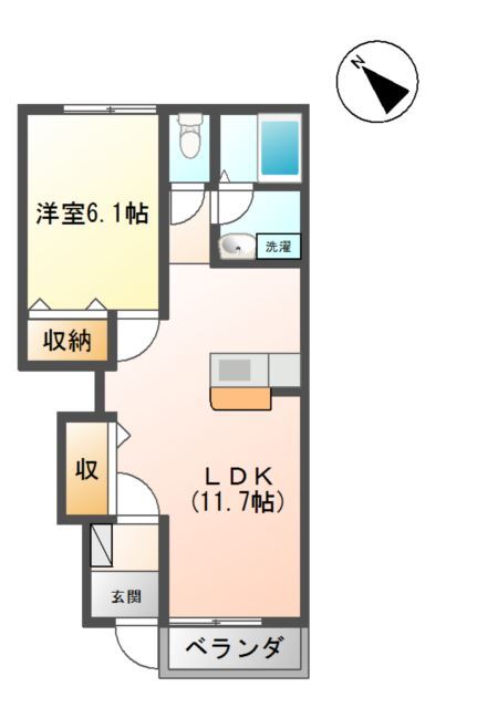 Ｅｔｅｒｌｉｓｐａ　０１の間取り