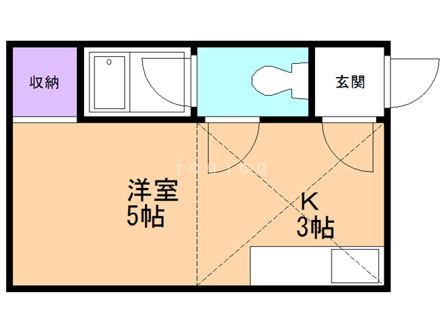 ハーモニー北１８条の間取り