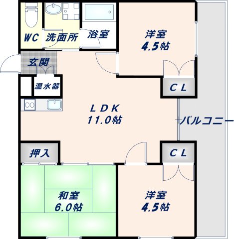 レジデンス永和の間取り