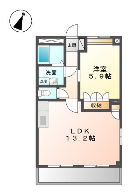 ウォーターミル参番館の間取り