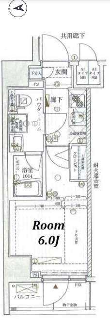 メインステージ北千住４の間取り