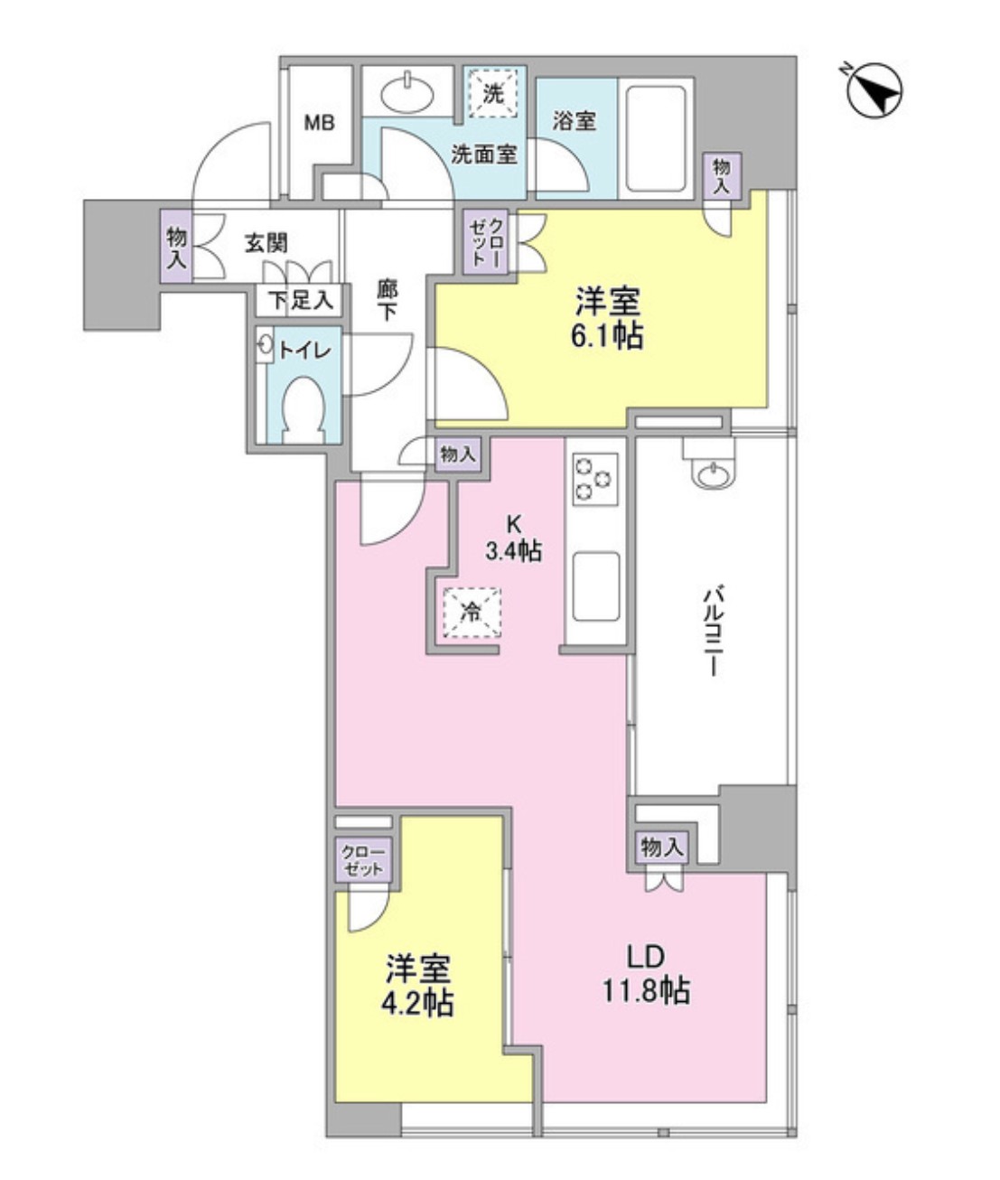 クロスエアタワーの間取り