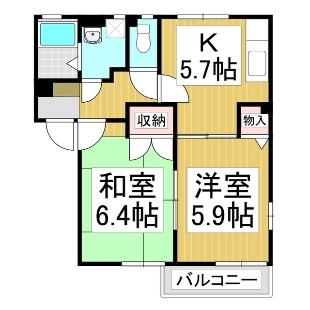 フレグランスよこやまの間取り