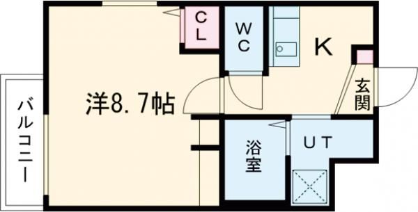 【堺市堺区西永山園のマンションの間取り】