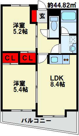 オールセインツの間取り